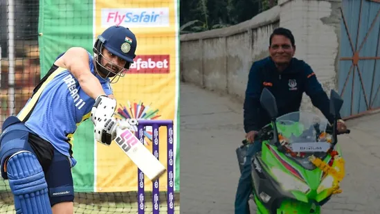 Rinku Singh surprises father with a Kawasaki Ninja bike worth â‚¹3.19 lakh, KKR star's father enjoys a thrilling ride - Watch!