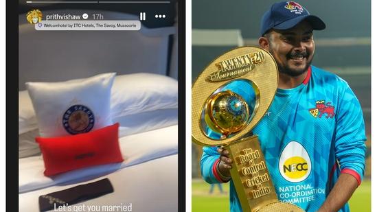  'Prithvi Shaw excitedly shares Instagram story with MS Dhoni and Suresh Raina'